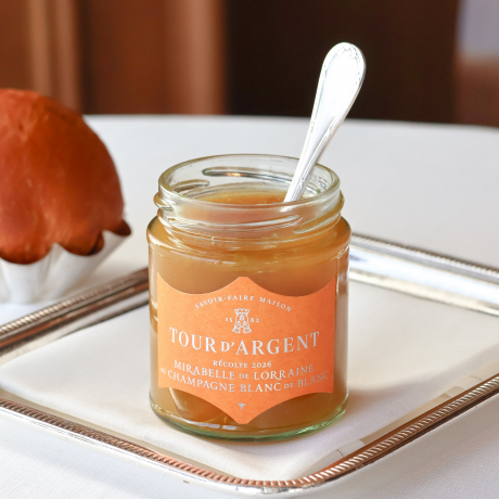 Mirabelle plum jam with Tour d'Argent Champagne