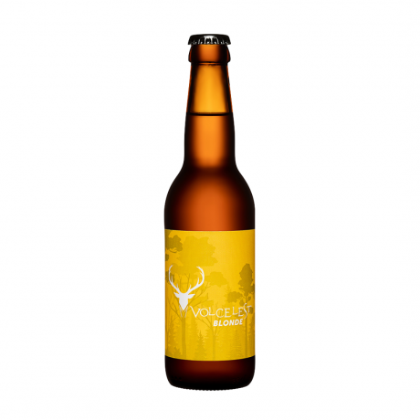 Volcelest organic craft blonde beer