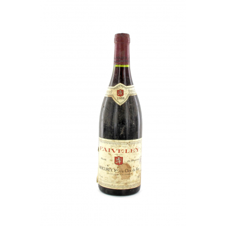 Mercurey 1er Cru, Domaine Faiveley, Clos du Roy Faiveley, 1988 Mercurey 1er Cru, Domaine Faiveley, Clos du Roy Faiveley, 1988