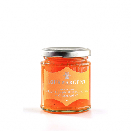 Orangé de Provence apricot jam with Tour d'Argent Champagne