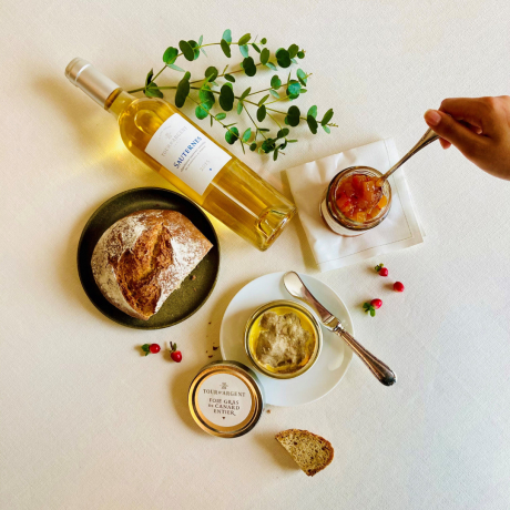 Tasting for two - Create your own boxed set with foie gras, chutney & Sauternes