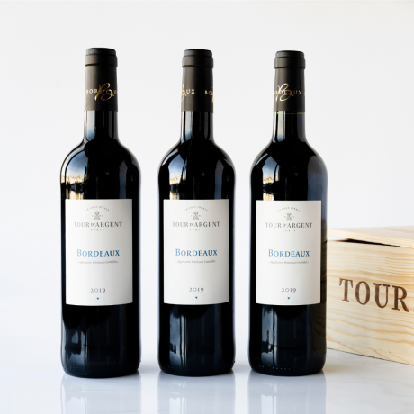 Premices - Wooden case with 3 Bordeaux Tour d'Argent
