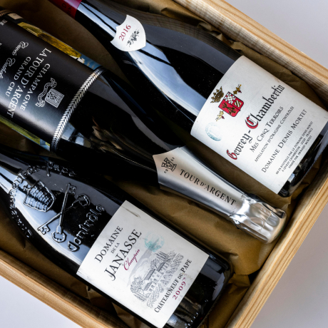 Pleasure - Wooden case of 3 exceptional wines aged in our cellar