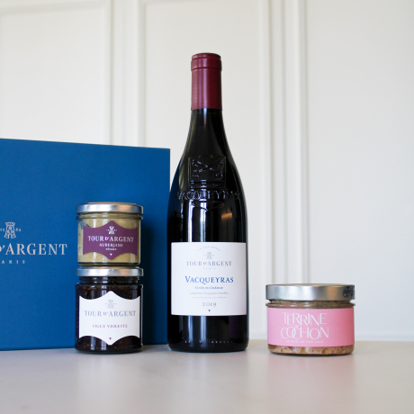 Coffret Brunch des Papes - une palette lie-de-vin