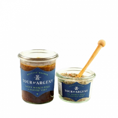 Duo sel & sauce Marco Polo au poivre vert Tour d'Argent