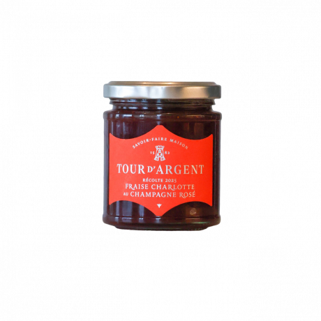 Charlotte strawberry jam with Tour d'Argent Champagne